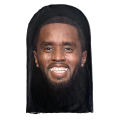 3D Full Face Mask Celebrity Face Funny Headgear P.Diddy Ishowspeed for Fans Halloween Christmas Cosplay Role Play. 