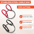 4 Pcs Pipe Cutters Metal Wire Saw Hand Pocket String Rope Saw PVC Pipe Cutting Tool for Wood. 