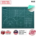 (EXTRA THICK) WJS Top Premium Extra Thick Cutting Mat With Blue Line Cut Pad Board Self Healing Cutting Mats Table Cloth Table Cover A1 A2 A3 A4 A5 Cutting Board MULTIPLE SIZE (FREE RM 50 VOUCHER). 