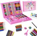 86 Pcs/Box Kids Painting Drawing Art Set With Crayons Oil Pastels Watercolor Markers Colored Pencil Tools For Boys Girls Gift. 