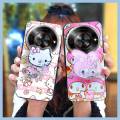 Anti-knock Back Cover Phone Case For ZTE Blade A75 5G/Nubia Focus 5G/Calf 5G phone lens protection Rotatable stand cute. 
