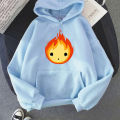Howl's Moving Castle Manga Anime Graphic Hoodies Cartoon Sweatshirts Long-sleeved Fleece Clothes for Men/women High Street Hoody. 