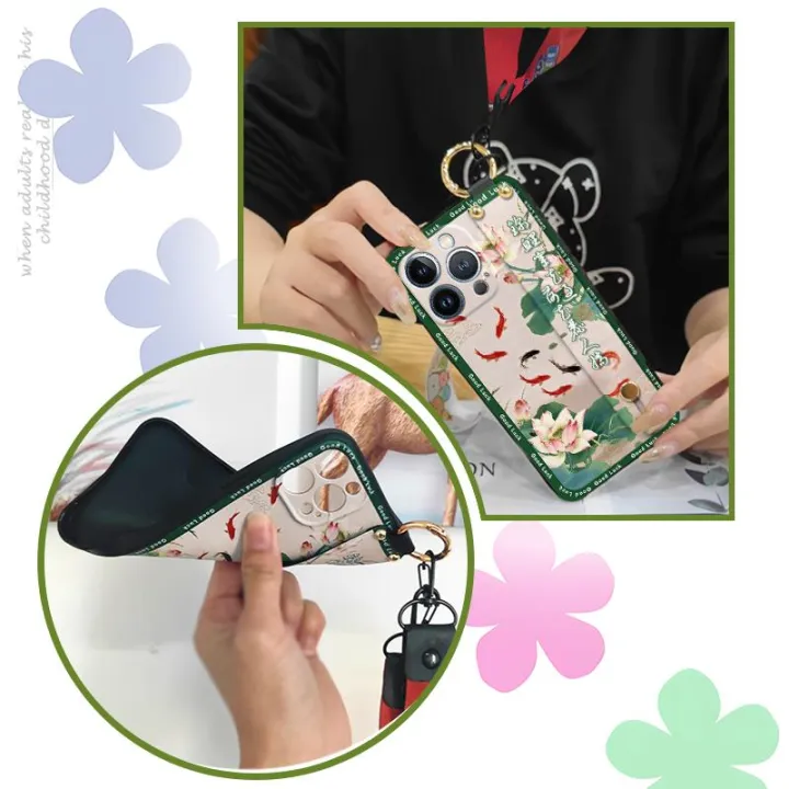 Soft%20case%20Kickstand%20Phone%20Case%20For%20Nokia%202.3%20Phone%20Holder%20ring%20Lanyard%20Chinese%20style%20Silicone%20Wrist%20Strap%20old%20lady%20-%20Image%203