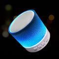 A9 LED Light Mini Bluetooth Speaker Memory Slot, USB & FM Radio. 