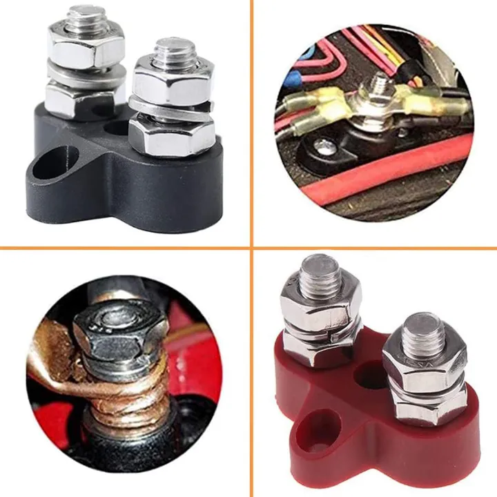 Junction%20Block%20Bus%20Bar%20Dual%20Heavy%20Duty%20Power%20Distribution%20Stud,Black%20-%20Image%2010