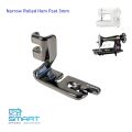 Narrow Rolled Hem Foot - 3mm Finished Hem (for Low Shank 7mm & 5mm SINGER DOMESTIC sewing machines). 
