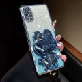 For Samsung Galaxy A51 4G A71 4G A21s A31 M51 M31 Back Cover with Cute Rabbit Makeup Mirror Stand Luxury Slim Gradient Plating Glitter Girls Phone Case Clear Soft Silicone Protective Cases Pouch. 