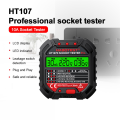Electric Socket Tester Detector Line Plug HT107 Pro Socket Tester Electrical Instruments Circuit Breaker Finders UK Plug. 