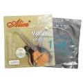 Alice AM05 Mandolin separate Strings Loose, Loop End, E-A-D-G x2, 0.011/0.015/ 0.026/ 0.040inch one by one Plated Steel Plain String, Silver-Plated Copper Alloy Winding, (85/15 Bronze Color) Anti-Rust Coating kandy musical hub. 