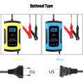 12V 6A/12V 5A Full Automatic Car Battery Charger Power Pulse Repair Charger Wet Dry Lead Acid Battery Digital LCD Display. 
