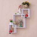 3PCS/Set Square Wall Shelf Hanging Decoration Creative Walls Organizer Decor Stand Racks.