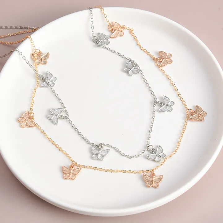 Double%20Thin%20Chain%20Women's%20Waist%20Chain%20Charming%20Butterfly%20Stainless%20Steel%20Belly%20Chain%20Summer%20Beach%20Bikini%20Body%20Jewelry%20-%20Image%203
