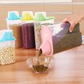 Cereal Storage Box Plastic Bean Dispenser Container Candy Melon Seeds Sealed Box Grain Rice Flour Storage Bottles Jar with Lid-4PC 1.5L. 