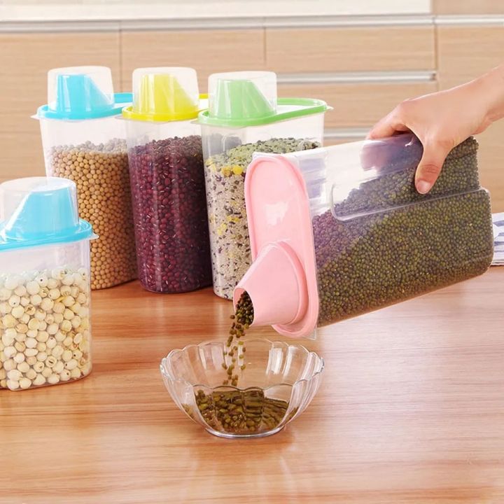 Cereal%20Storage%20Box%20Plastic%20Bean%20Dispenser%20Container%20Candy%20Melon%20Seeds%20Sealed%20Box%20Grain%20Rice%20Flour%20Storage%20Bottles%20Jar%20with%20Lid-4PC%201.5L%20-%20Image%206