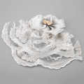 Wedding Veil Pet Formal Dog Hair Accessories Soft Hairpins Easy to Wear. 