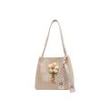 Women's Straw Bag with Large Capacity2023New Summer All-Matching One-Shoulder College Students Class Commuter Tote. 