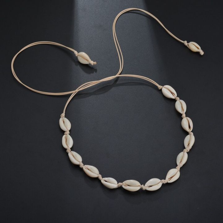 Adjustable%20Summer%20Beach%20Style%20Natural%20Sea%20Conch%20Braid%20Chain%20Seashell%20Necklace%20Choker%20For%20Women%20Men%20Kids%20-%20Image%208