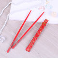 【support】 Red chopsticks Chinese wood bag holder dinnerware flatware kitchen food stick Dounp. 