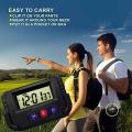 NAKO Digital Quartz Clock for Car Dashboard and Office Desk with Alarm, Stopwatch, and Flexible Stand, Black. 