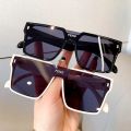 Oversized Sunglasses Square Women Sun Glasses Female Eyewear Eyeglasses One Piece Frame UV400 Shade Fashion Men Driving Glasses. 