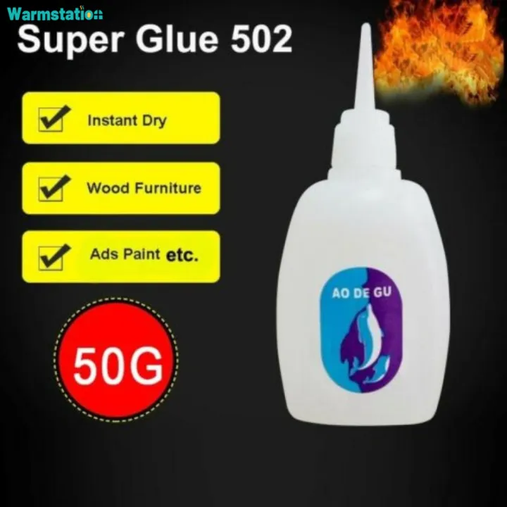 1Pc Super Liquid Glue 502 Instant Quick-drying Cyanoacrylate Adhesive Strong Bond Leather Rubber Metal Glass