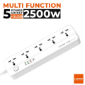 LDNIO SC5415 Multi Function Power Code 5 Power Sockets FAST CHARGING PD+QC 3.0 USB PORT 2METER CORD POWER EXTENSION Multi Plug Wire Codee. 