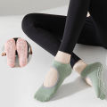 2024 New Yoga Socks Women Professional Non-Slip Pilates Sports Non-Slip Socks Summer Thin Backless Floor Socks. 