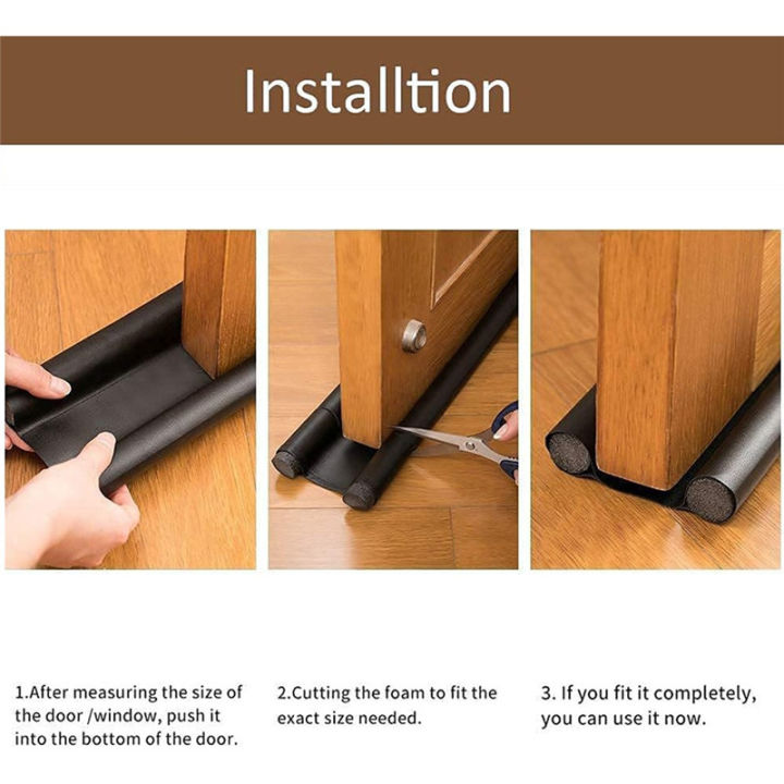 93cm%20Door%20Bottoom%20Sealing%20Strip%20Flexible%20Wind%20Noise%20Reduction%20Stopper%20Under%20Door%20Sealing%20Blocker%20Door%20Weatherstrip%20Encounter%20-%20Image%205