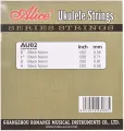 Alice AU02 Soprano Ukulele Strings Set(B-F-D-A) Black Nylon (.022-.032). 