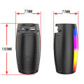 ZQS1202 Bluetooth Wireless Speaker Rechargeable Portable Subwoofer with RGB Colorful Light Change. 