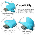 3in1Mini Portable Fan For Mobile Phone. 