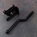 Self Locking Gate Latch Automatic Gravity Lever Fence Gate Lock for Wood Fence Gate Door Latches Steel Black. 