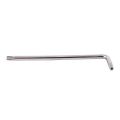 Long Arm Tamper Proof Torx Star Key Wrench Silver, T25 100mm. 