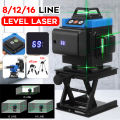 【BestGO】16/12/8 Line Laser Level Digital Self Leveling 360° Rotary  Indoor Outdoor Self Laser Levelling Tools Measuring Machine. 
