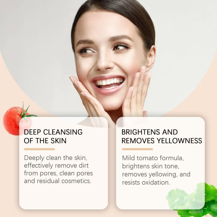 HOYGI%20Tomato%20Brightening%20Facial%20Cleanser%20Deep%20Cleansing%20Pores%20Oil%20Control%20Face%20Wash%20Remover%20Acne%20Soothe%20Skin%20Foam%20Cleanser%20Care%20-%20Image%203