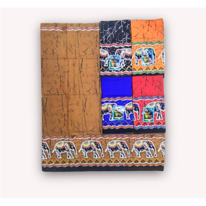 SriLankan Traditional Handmade Bathik Sarong Indian Sarong 2M ( Random Design )