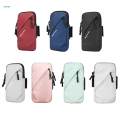 Phone Armband Bag Wrist Pouch Sports Arm Bag for Running Walking Jogging Red. 