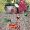 Handmade Metal Grasshopper Garden Decor  Outdoor Wall Art Garden Statues Suitable for Patio,Lawn,Tree,Backyard,Yard Decor,Wooden Fence Decorations. 