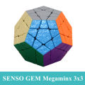 Shengshou Gem 3x3 Megaminx Stickerless Speed Cube Magic Cube Twist Puzzle Dodecahedron Magic Cube. 