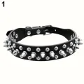 haosu® Pet Dog Rivet Collar Spiked Studded Strap Faux Leather Buckle Neck Collar. 