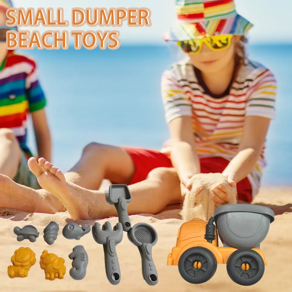 Kids Sand Toy Set 10pcs Kids Beach Sand Toy Set with Dump Truck