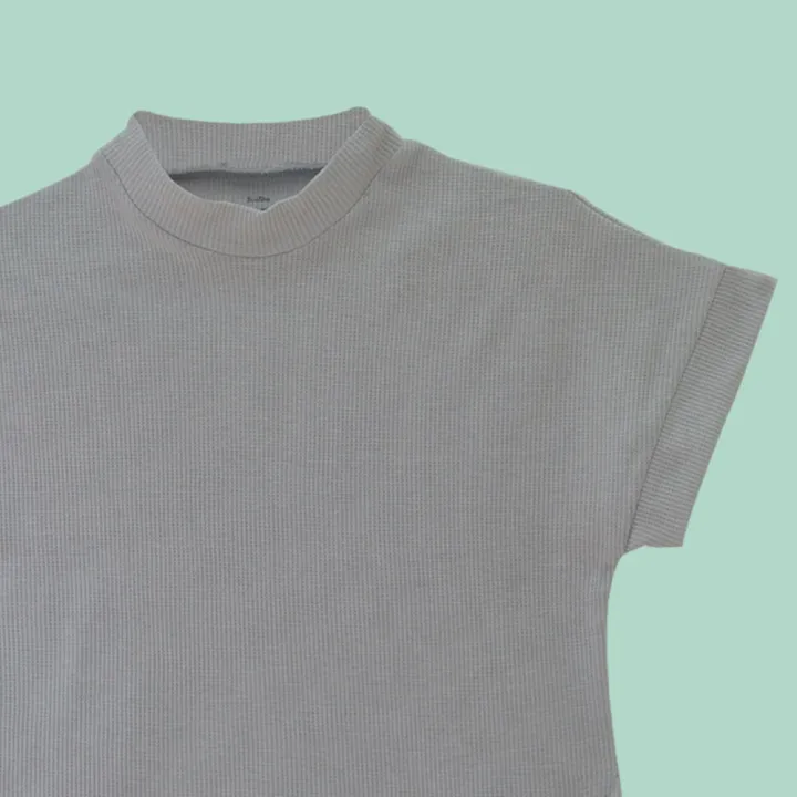 Top%20Summer%20Korean%20Style%20Extra%20Large%20Size%20Baggy%20Stretchy%20Waffle%20Fabric%20190%20Gsm%20Bat%20Sleeve%20Tee%20Women's%20Clothing%20Loose-Fitting%20Batwing%20Sleeve%20Waffle%20Crop,%20Hip%20Pop%20Leader%20Top%20Shirt%20Blouse%20Western%20Style%20Blouse%20Ladies%20Short%20Sleeve%20Clothing%20T-Shirt%20In%20Ash%20Colour%20-%20Image%206