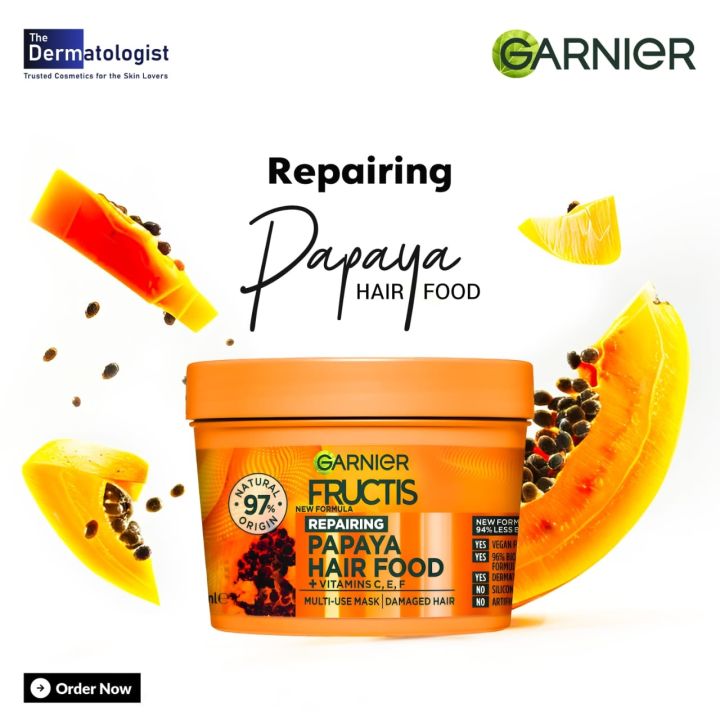 Garnier Ultimate Blends Hair Food Papaya 3-in-1 Damaged Hair Mask