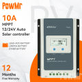 EPEVER 10A MPPT Solar Charge Controller 12V 24V Backlight LCD Solar Regulator For Max 60V PV Input Real time Recording Tracer series. 