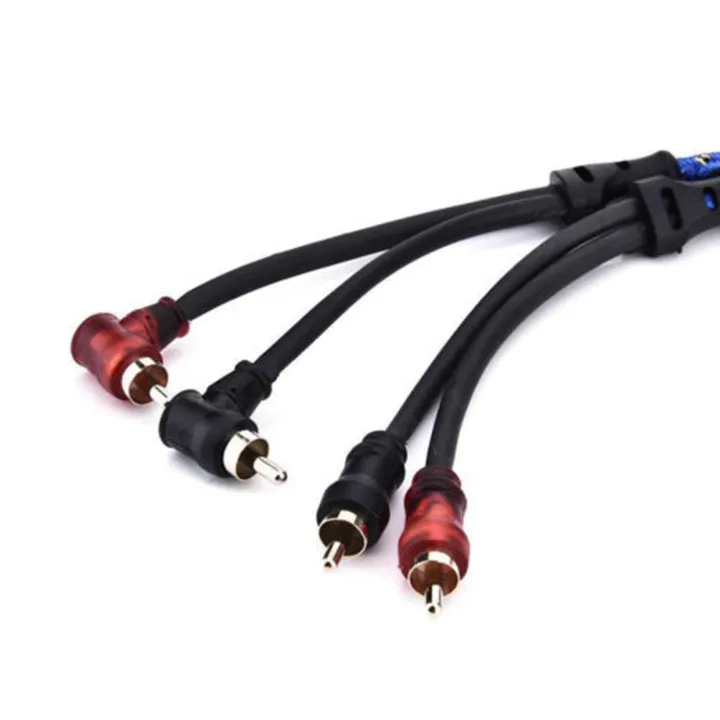 Sptrry2X%205M%202%20to%202%20Plug%20Car%20Stereo%20Audio%20Cable%20Amplifier%20Braided%20Tool%20-%20Image%205