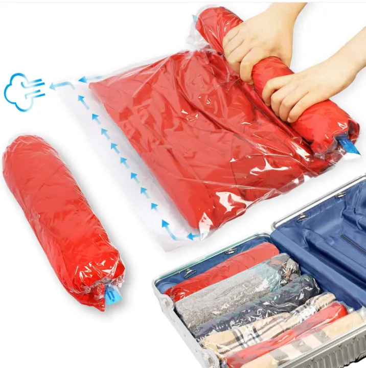 Home/Travel%20Storage%20Vacuum%20BagsSet%20%205PCS/Set%20%20Travel%20Set%2040x60CM%20Small%20Handroll%20Compression%20Packing%20Organizers%20Plastic%20Bag%20(Transparent)%20-%20Image%202