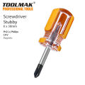 Screwdriver Stubby - TOOLMAK - W - 6x38mm - Phillips [+]. 