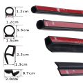 【Z P Z D shape type Meters Car Door Seal Strip EPDM Rubber Insulation Anti-Dust Soundproof Car Seal strong 3M adhensive. 