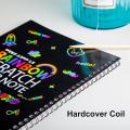 Scratch Art Book Magic Scratch Paper Rainbow Scratch Card DIY Scratchbook Neon Scratch Art. 