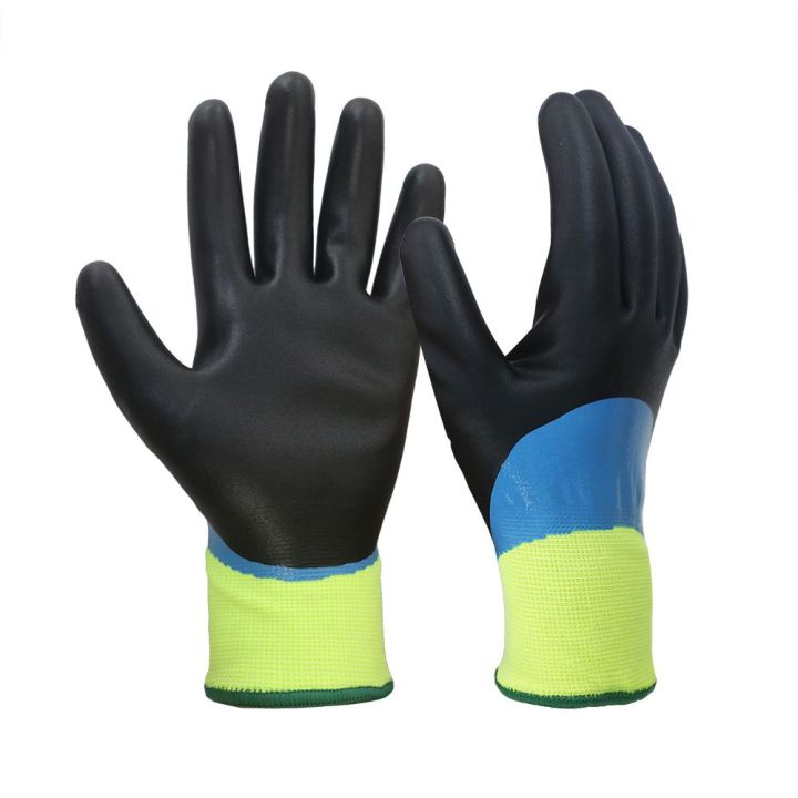 1 Pairs Pack - Latex Coated 100% Cotton - Work Safety Gloves. - For all Types of Home Work Material Handling General Maintenance Construction Work.
